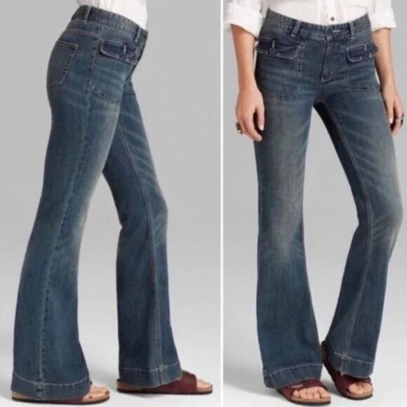 Free People High Waisted Estrella Festival Flares - Picture 2 of 9